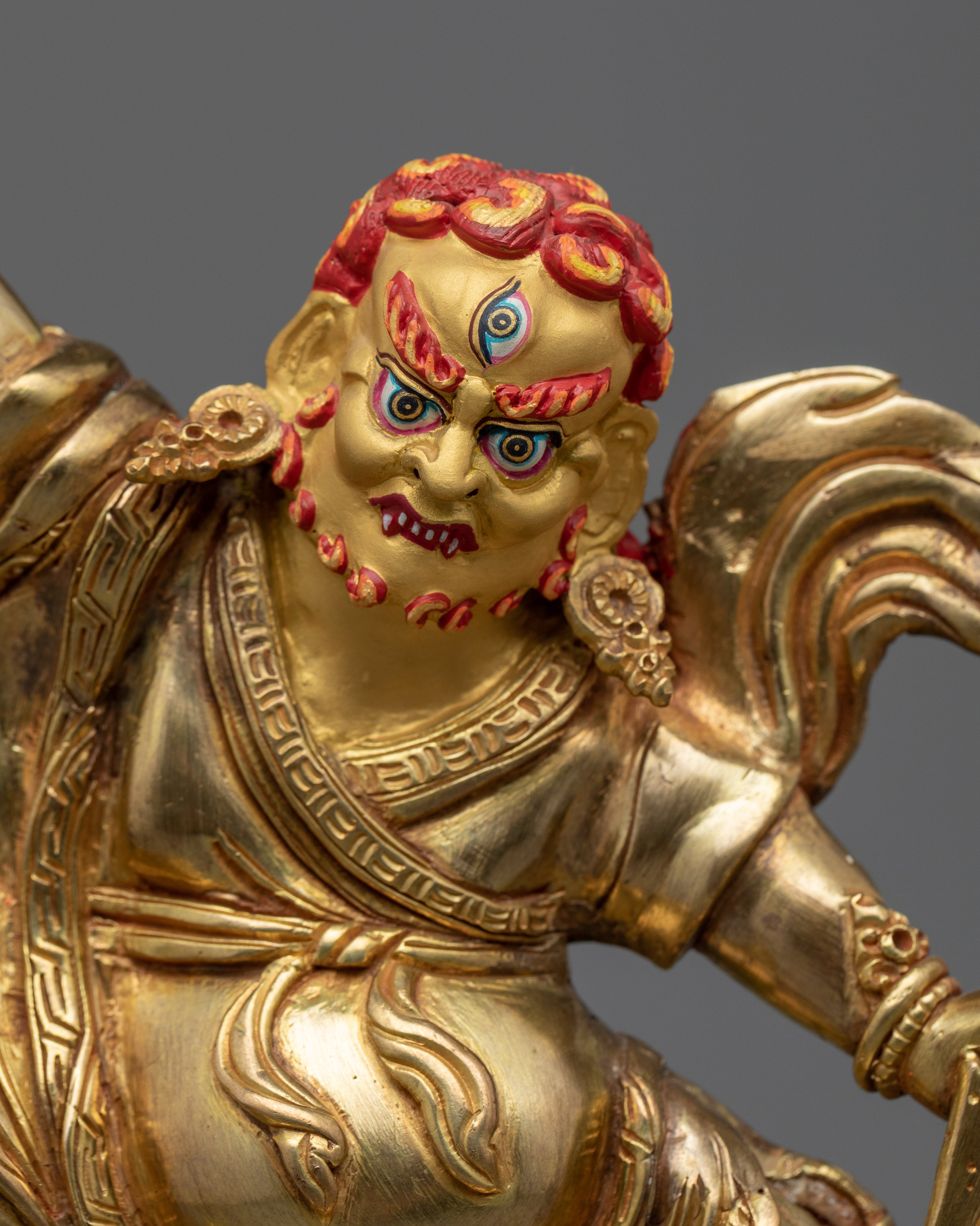 Dharma Treasure Dorje Drollo Statue | Beautifully Hand-carved Buddhist Art