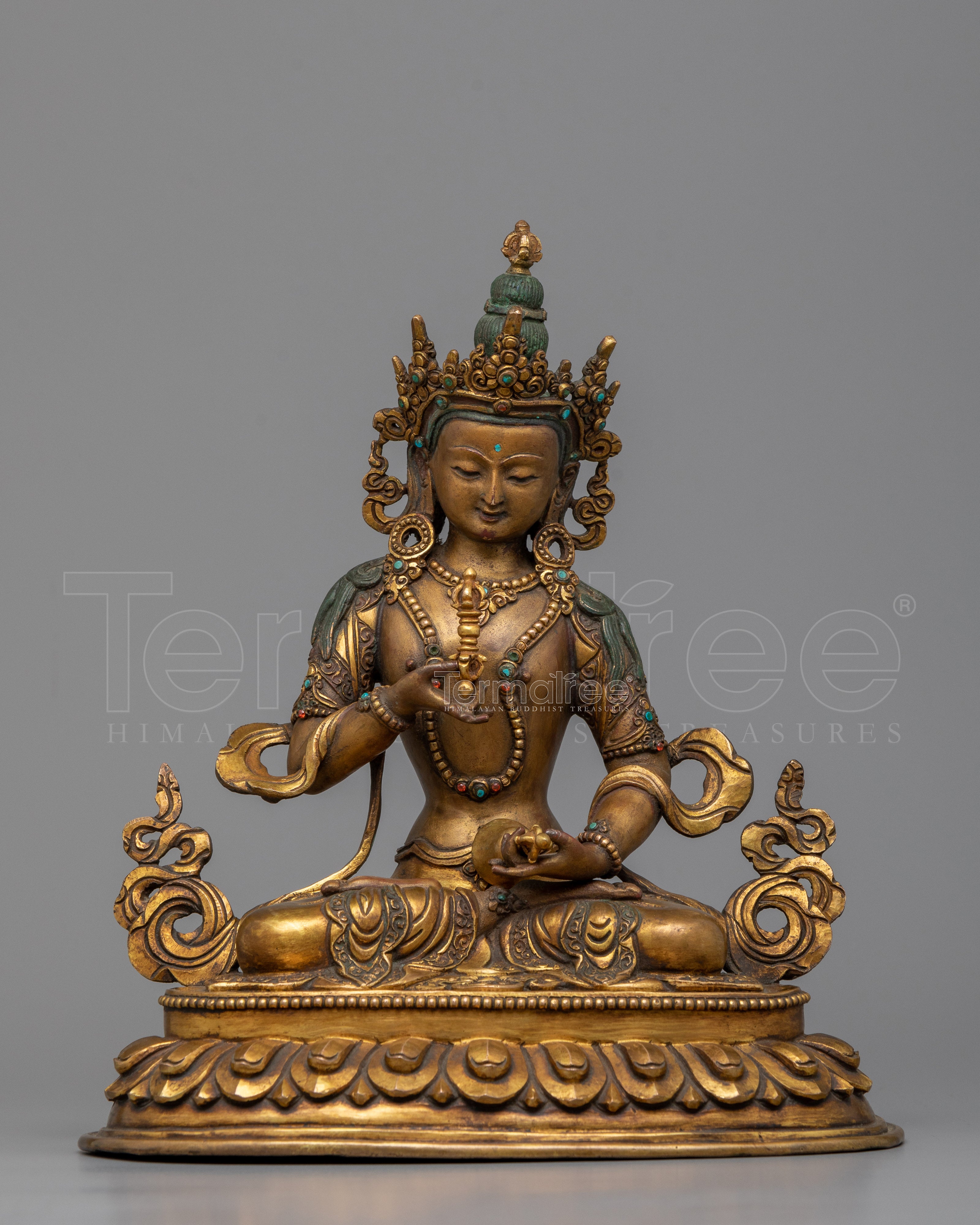 Vajrasattva Mantra Practice Statue | Traditional Himalayan Buddhist Artwork