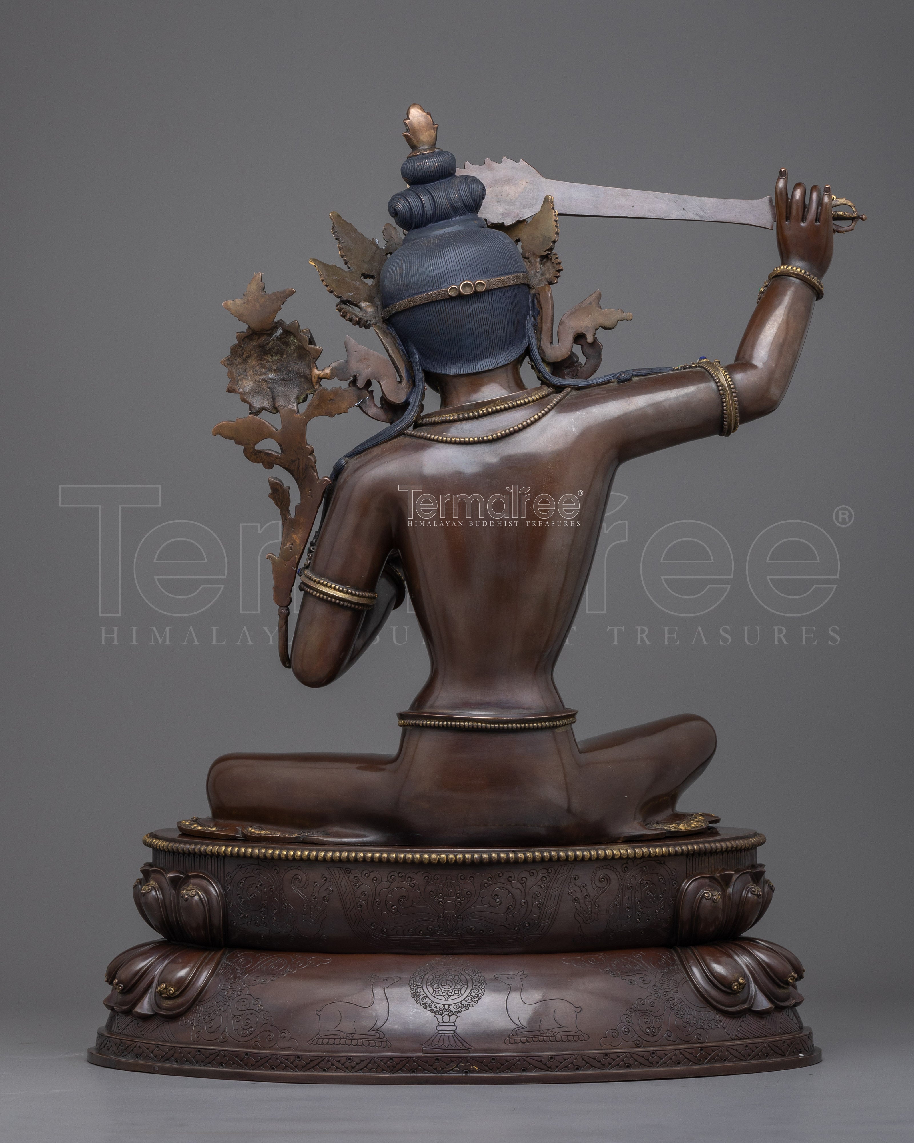 Manjushri Bodhisattva Mantra Practice Statue | Manjughosha, Bodhisattva of Wisdom