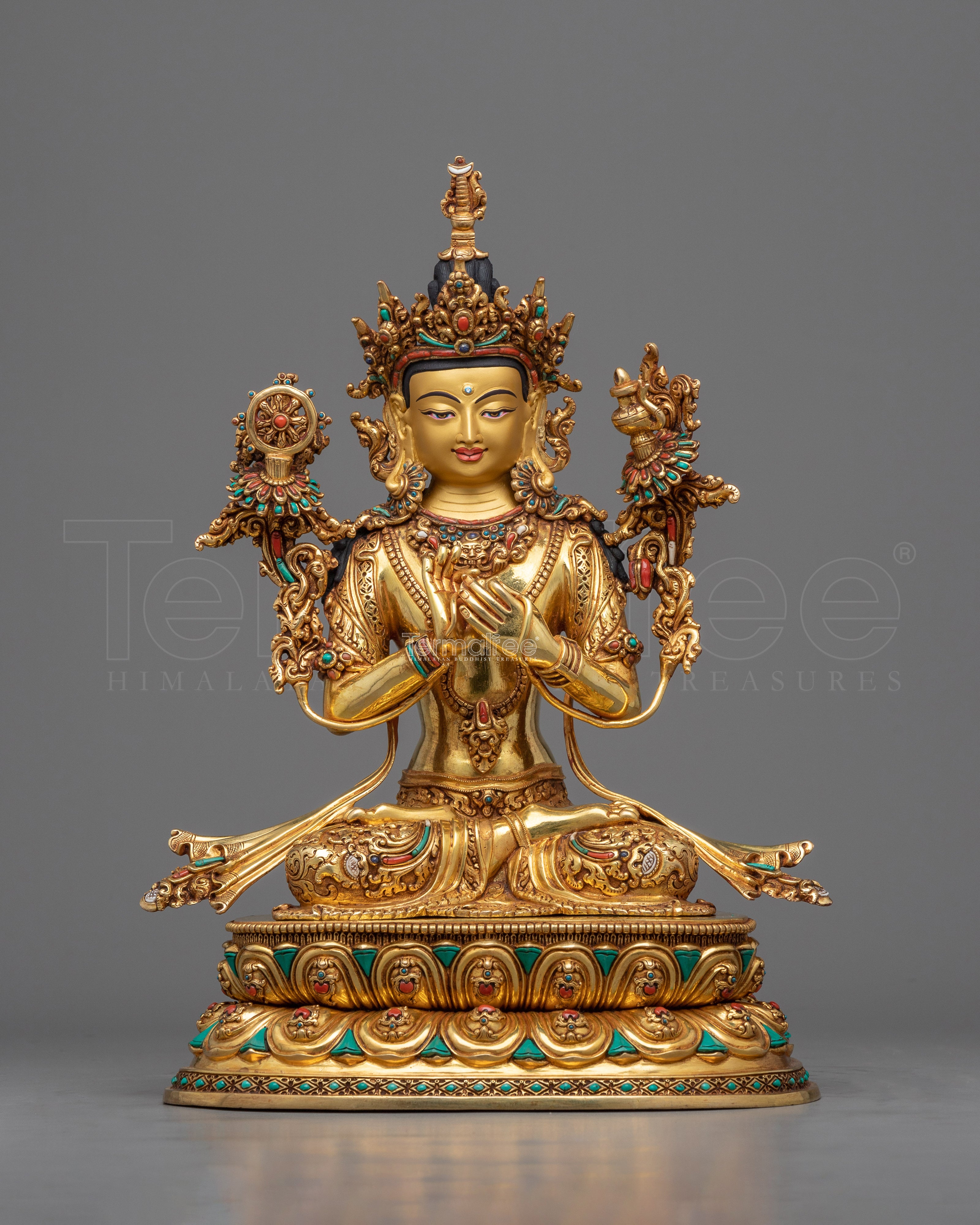Maitreya Buddha Figurine | Traditionally Hand-crafted Sculpture