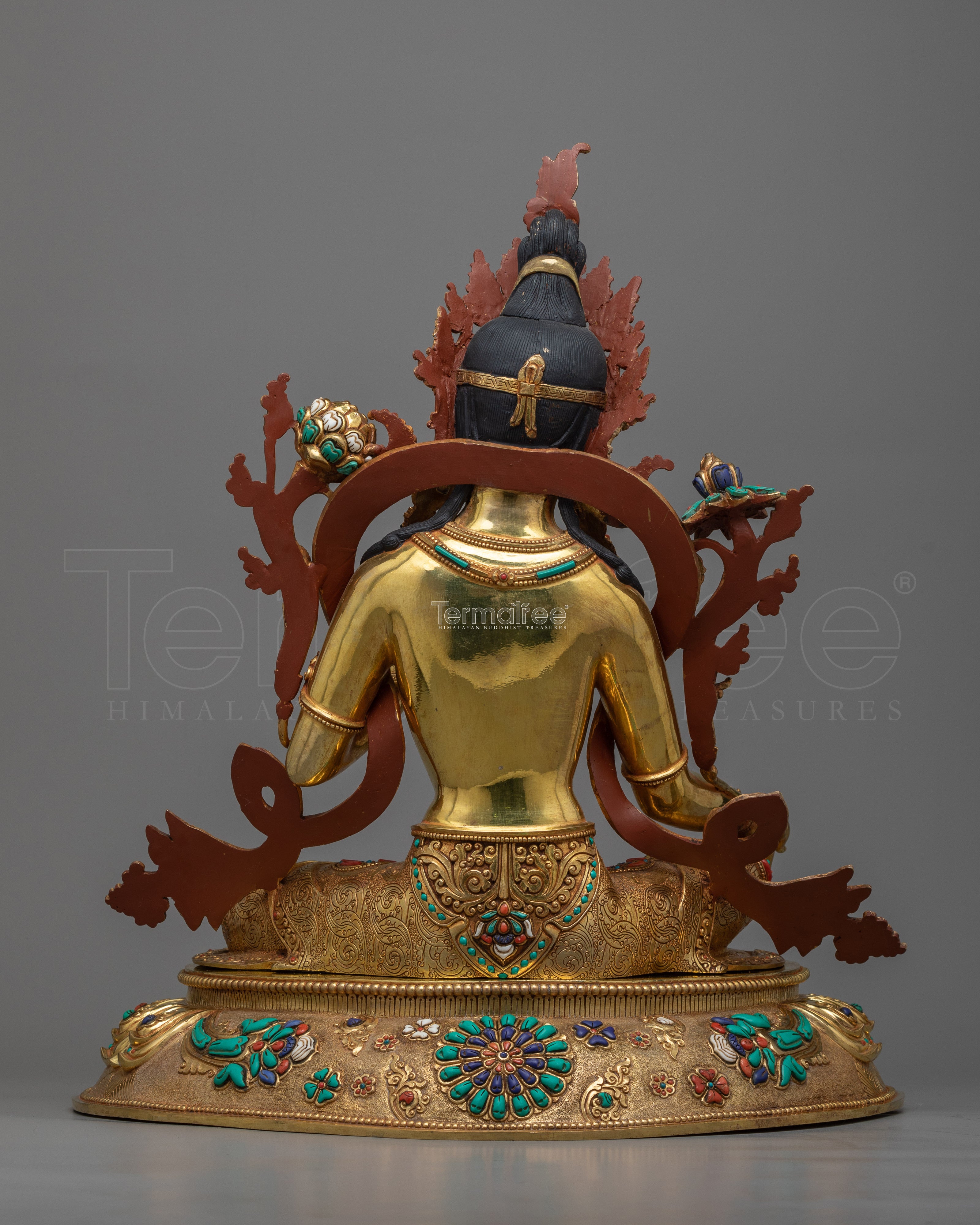 Green Tara Goddess Statue | Himalayan Hand Crafted Sculpture