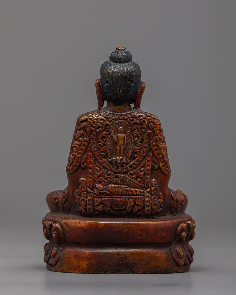 The Mini Amitabha Buddha | A Marvel of Oxidized Copper Craftsmanship