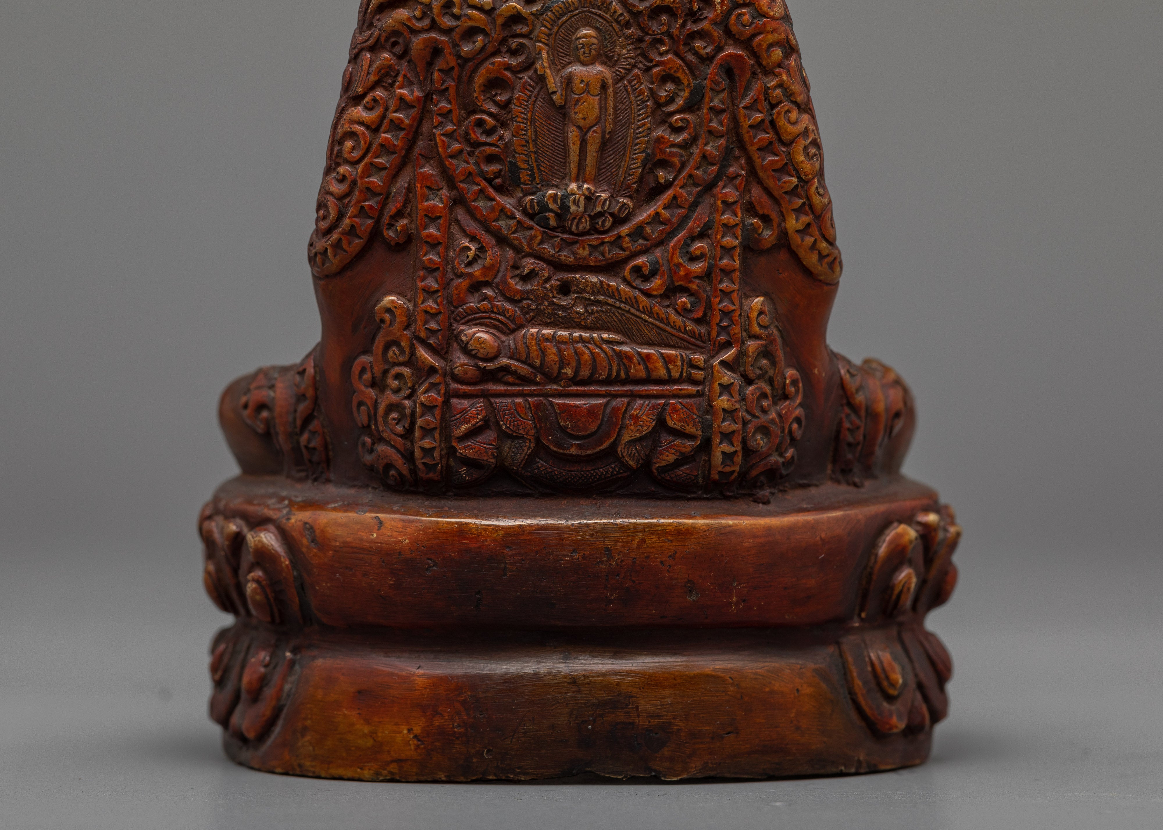The Mini Amitabha Buddha | A Marvel of Oxidized Copper Craftsmanship