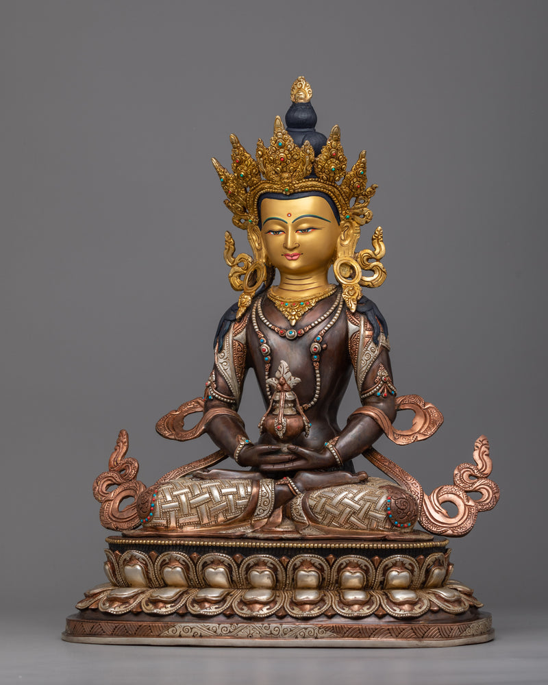 Amitayus Buddhist Meditation Statue | The Buddha of Boundless Life and Infinite Light