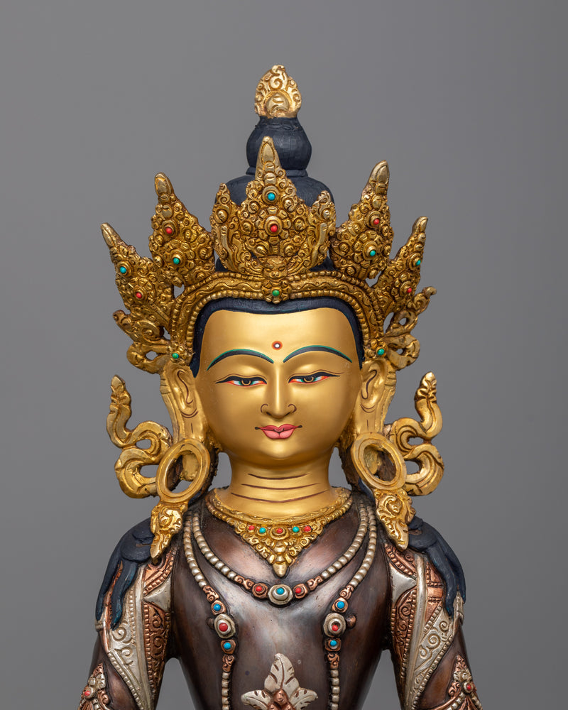 Amitayus Buddhist Meditation Statue | The Buddha of Boundless Life and Infinite Light