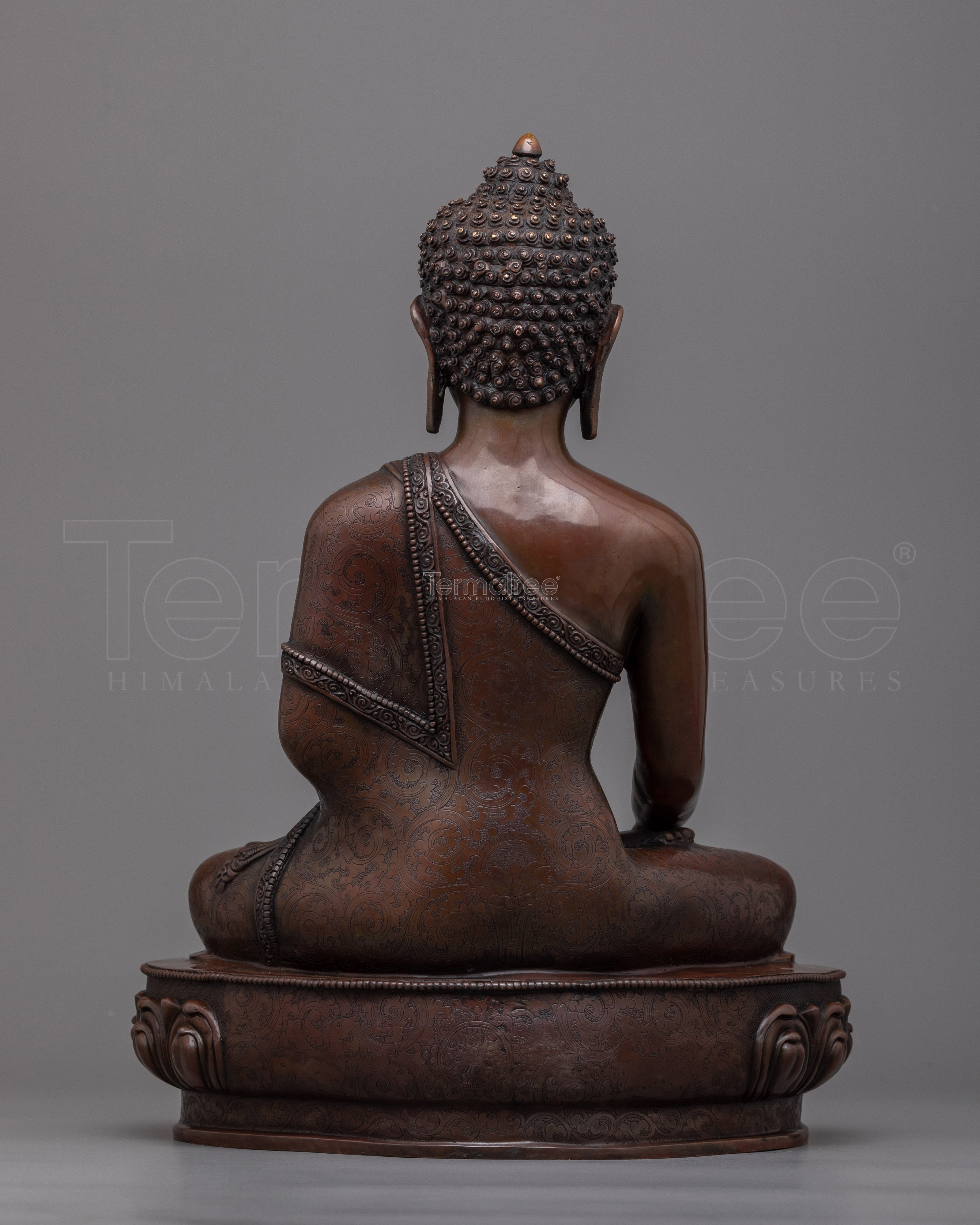 Shakyamuni The Great Buddha Statue | The Enlightened One in a Timeless Oxidized Copper Statue