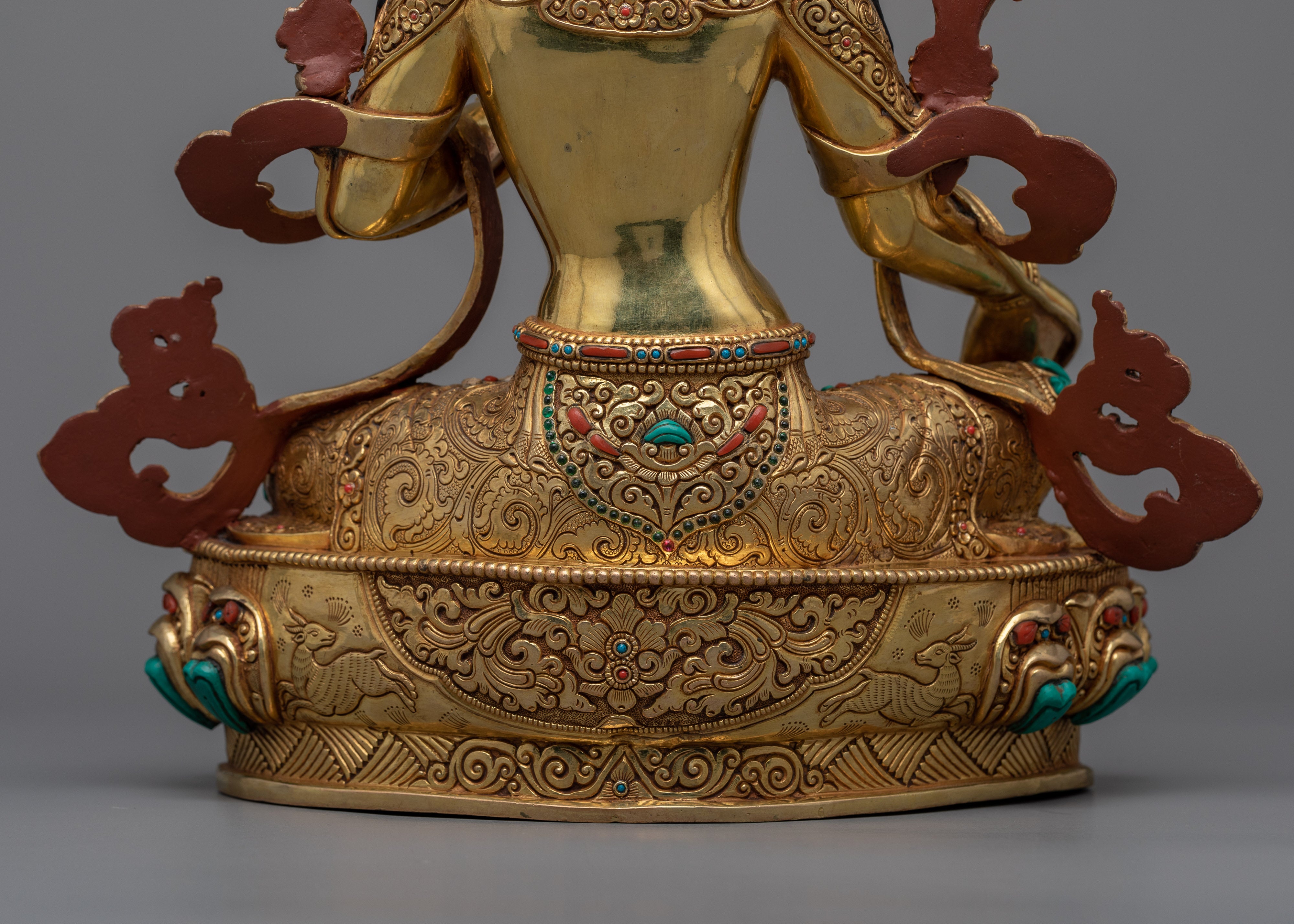 Green Tara Story | The Swift Saviouress in a Beautifully Crafted Gold Gilded Statue