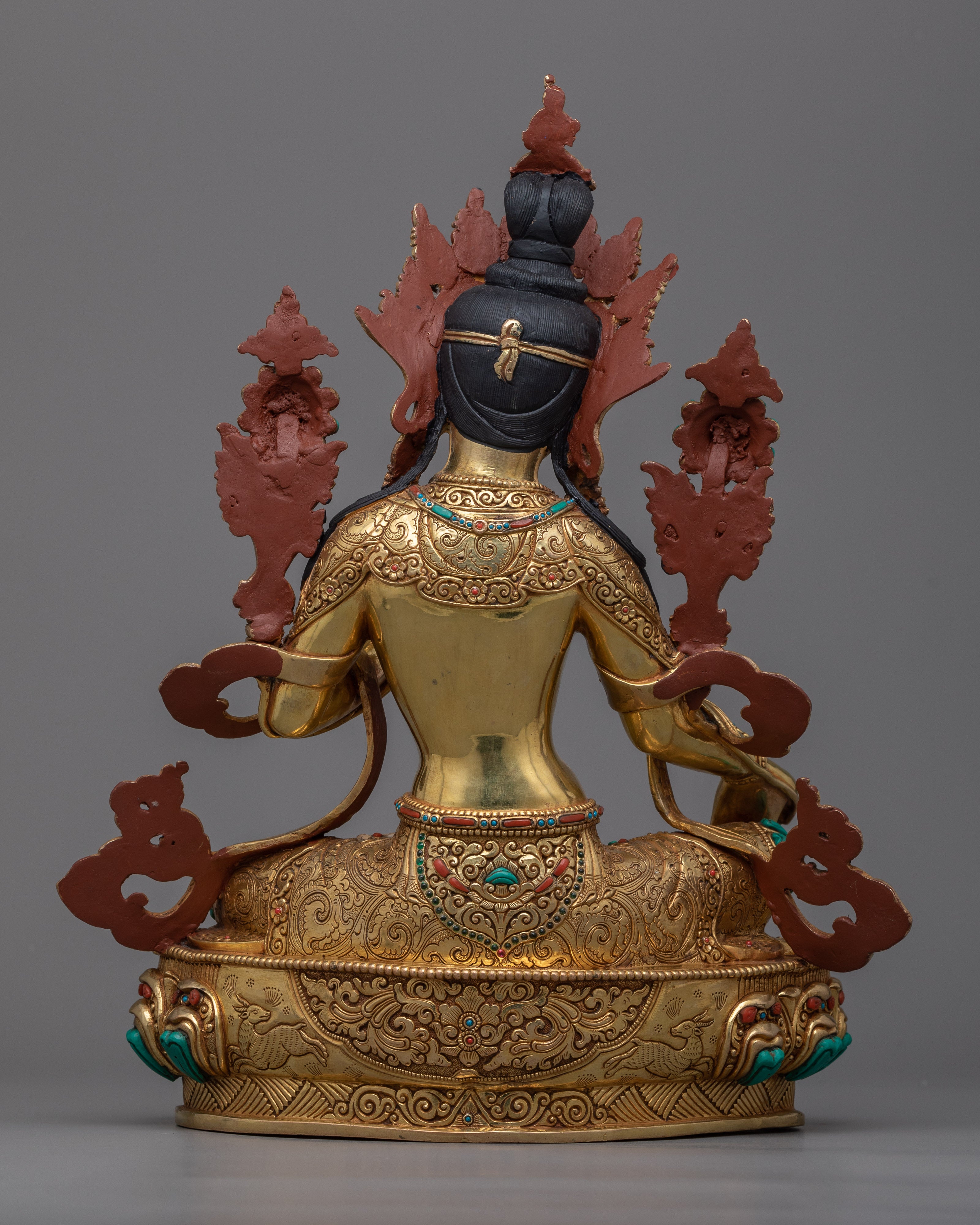 Green Tara Story | The Swift Saviouress in a Beautifully Crafted Gold Gilded Statue