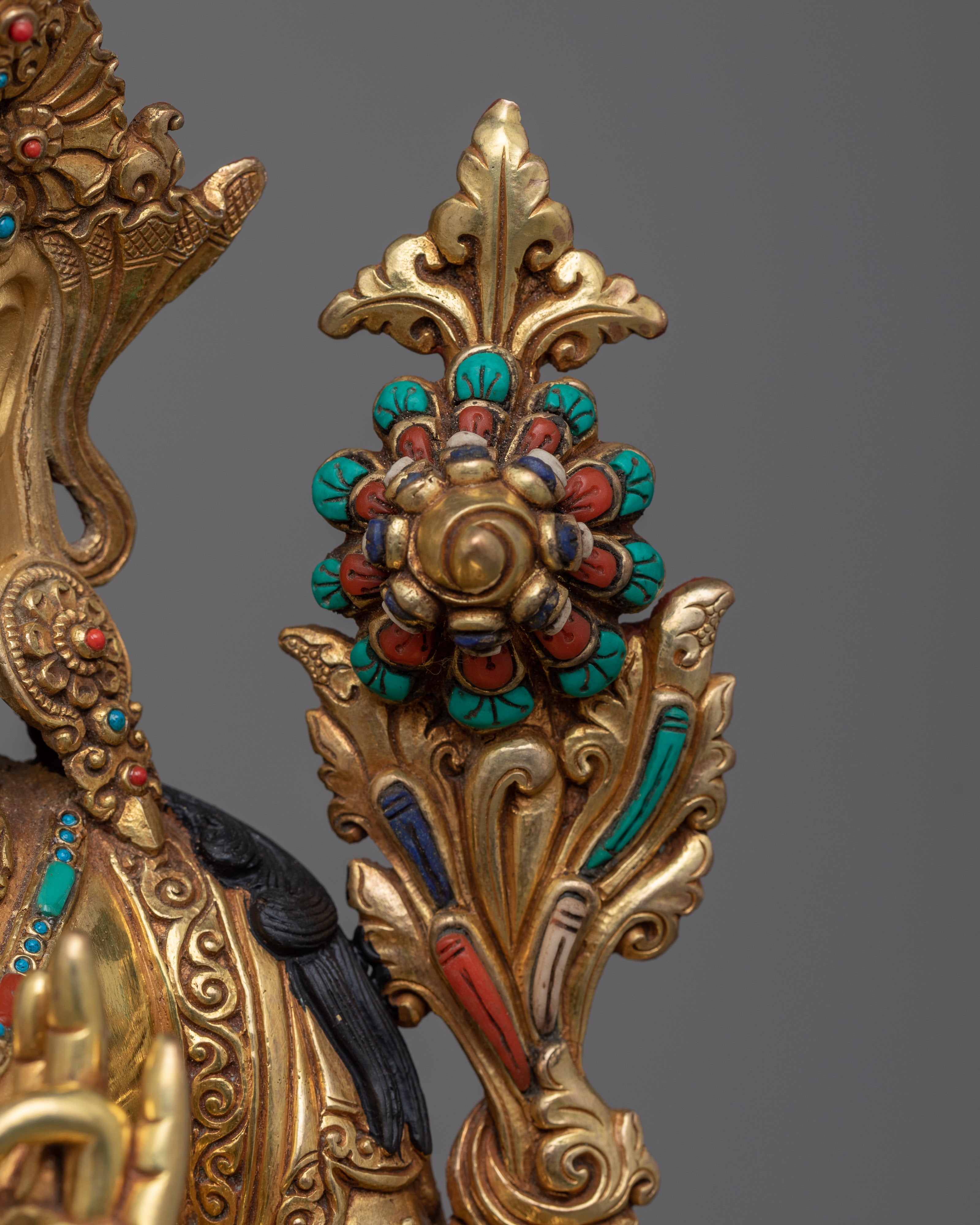 Green Tara Story | The Swift Saviouress in a Beautifully Crafted Gold Gilded Statue