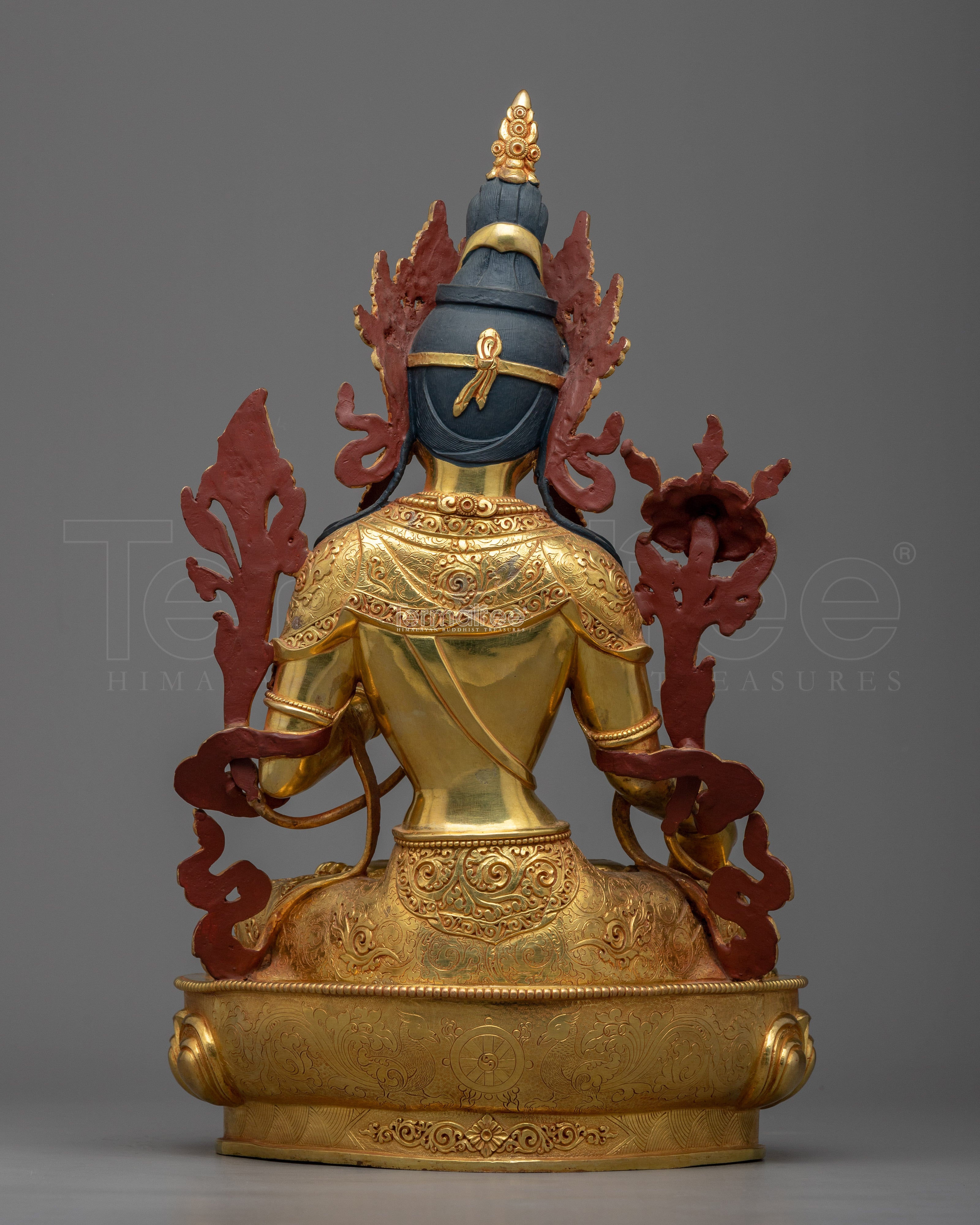 Graceful 14.9" White Tara Goddess Statue | Embodying the Essence of Compassion