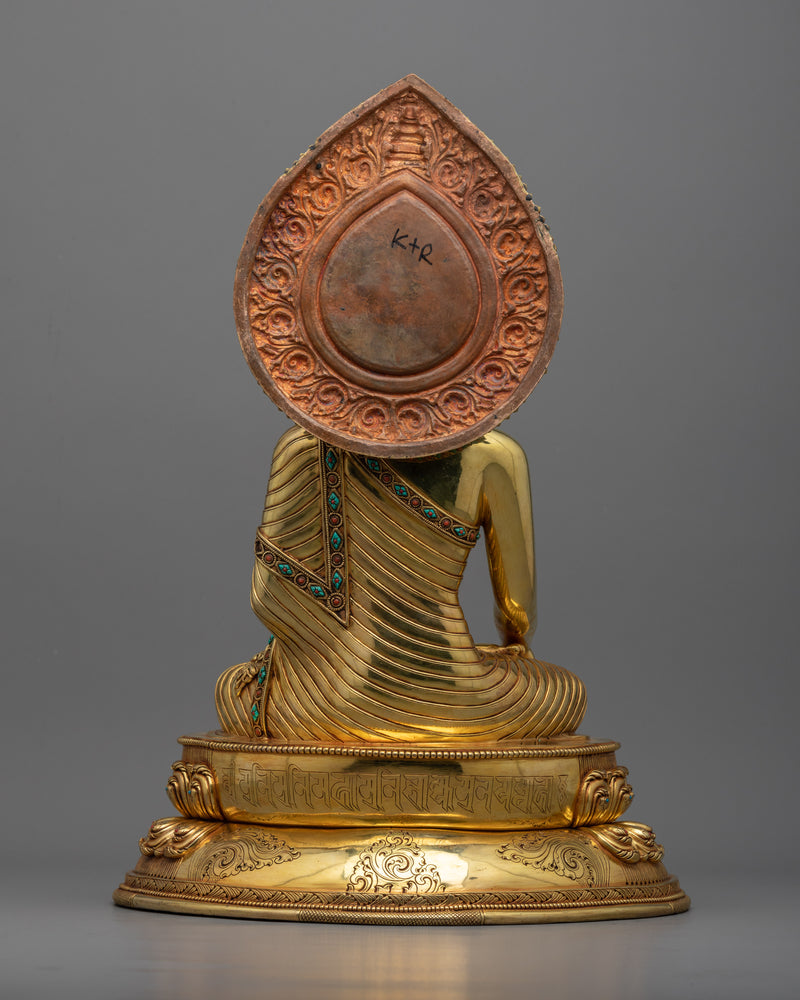 Majestic 16.1" Buddha Statue Tibetan | A Testament to Tibetan Buddhist Artistry
