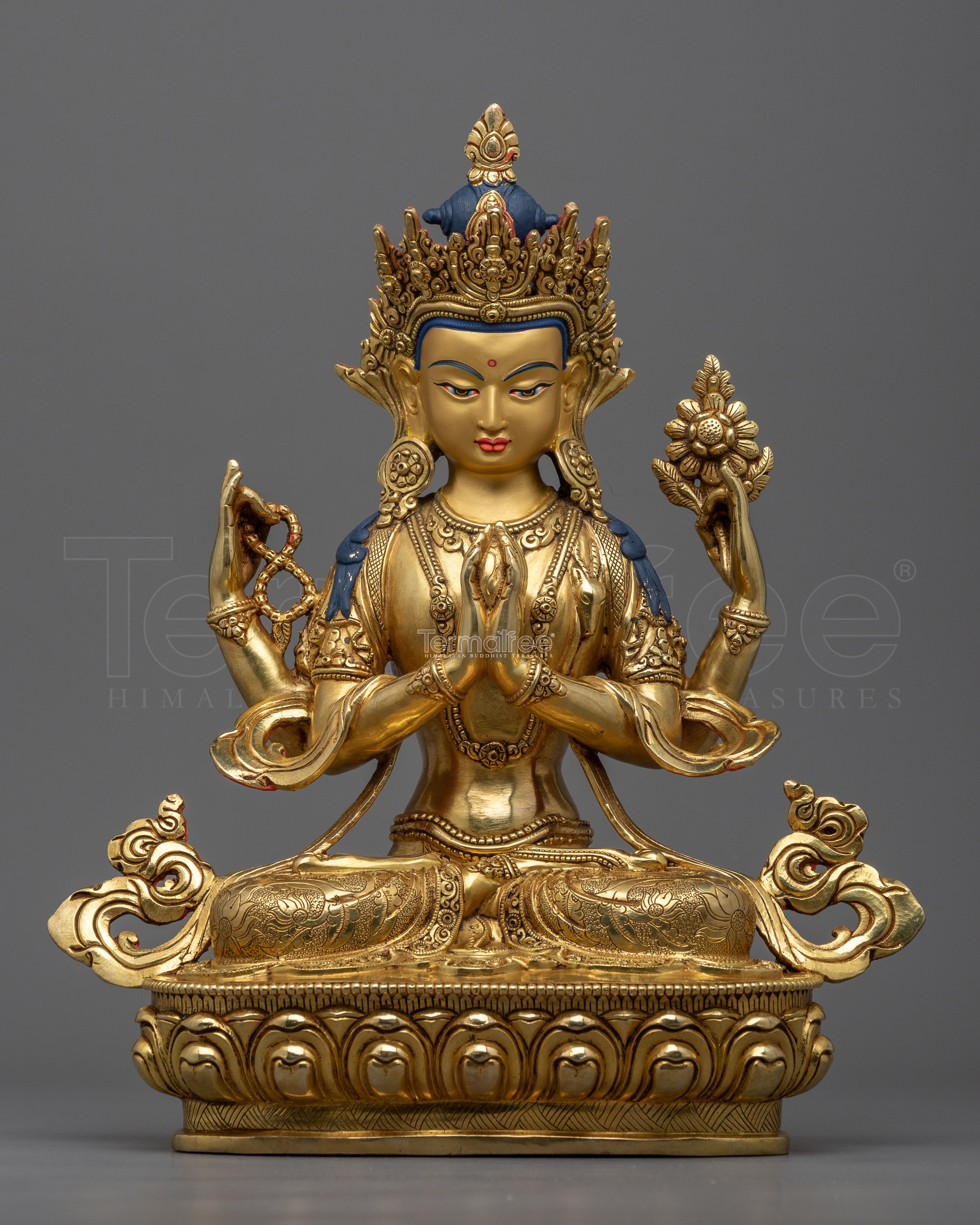 Bodhisattva Avalokiteshvara Statue | Chenrezig, "One who looks with unwavering eye"