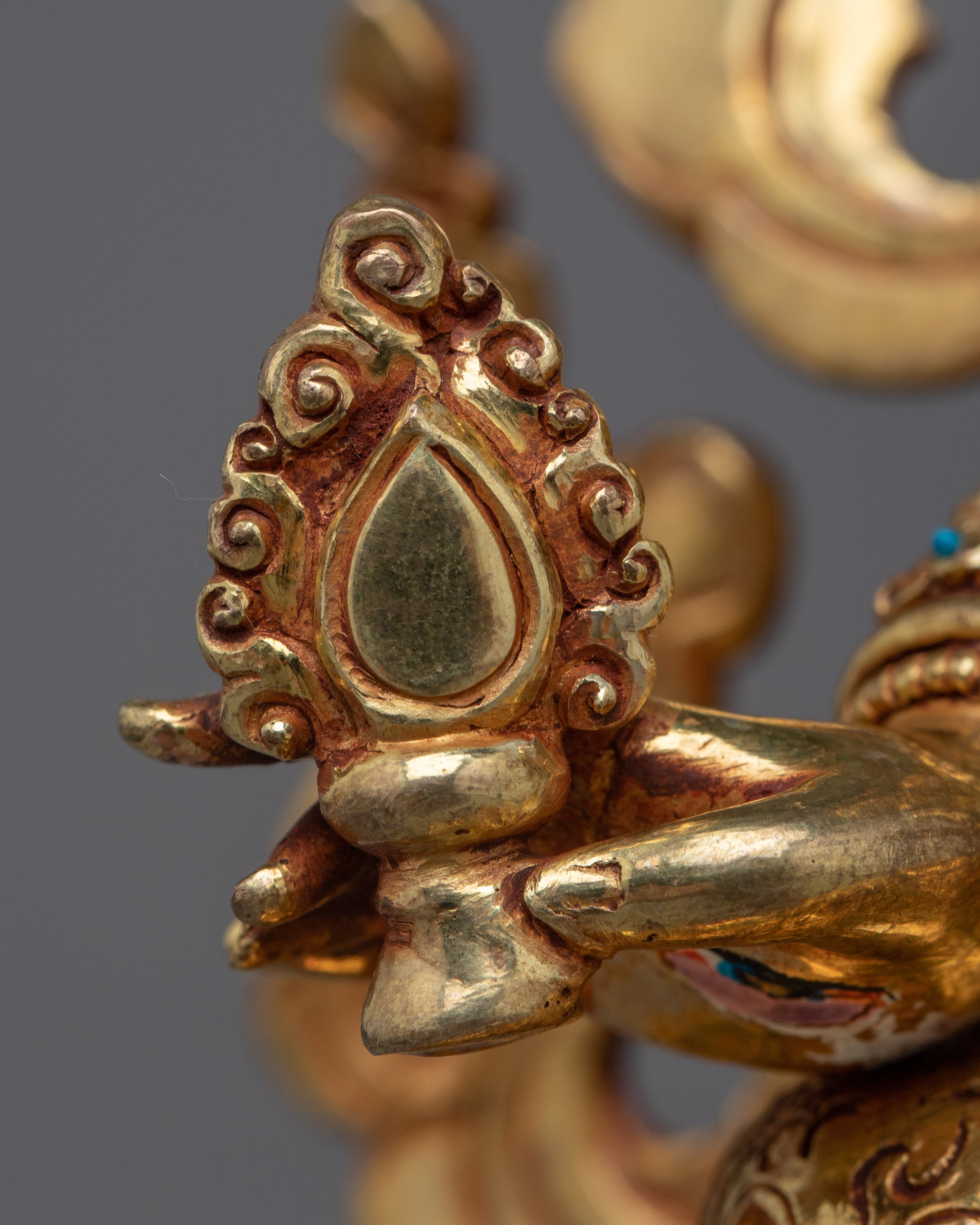 Dukar Prayer Gold Statue | Beautiful Craftmanship of Nepali Artist