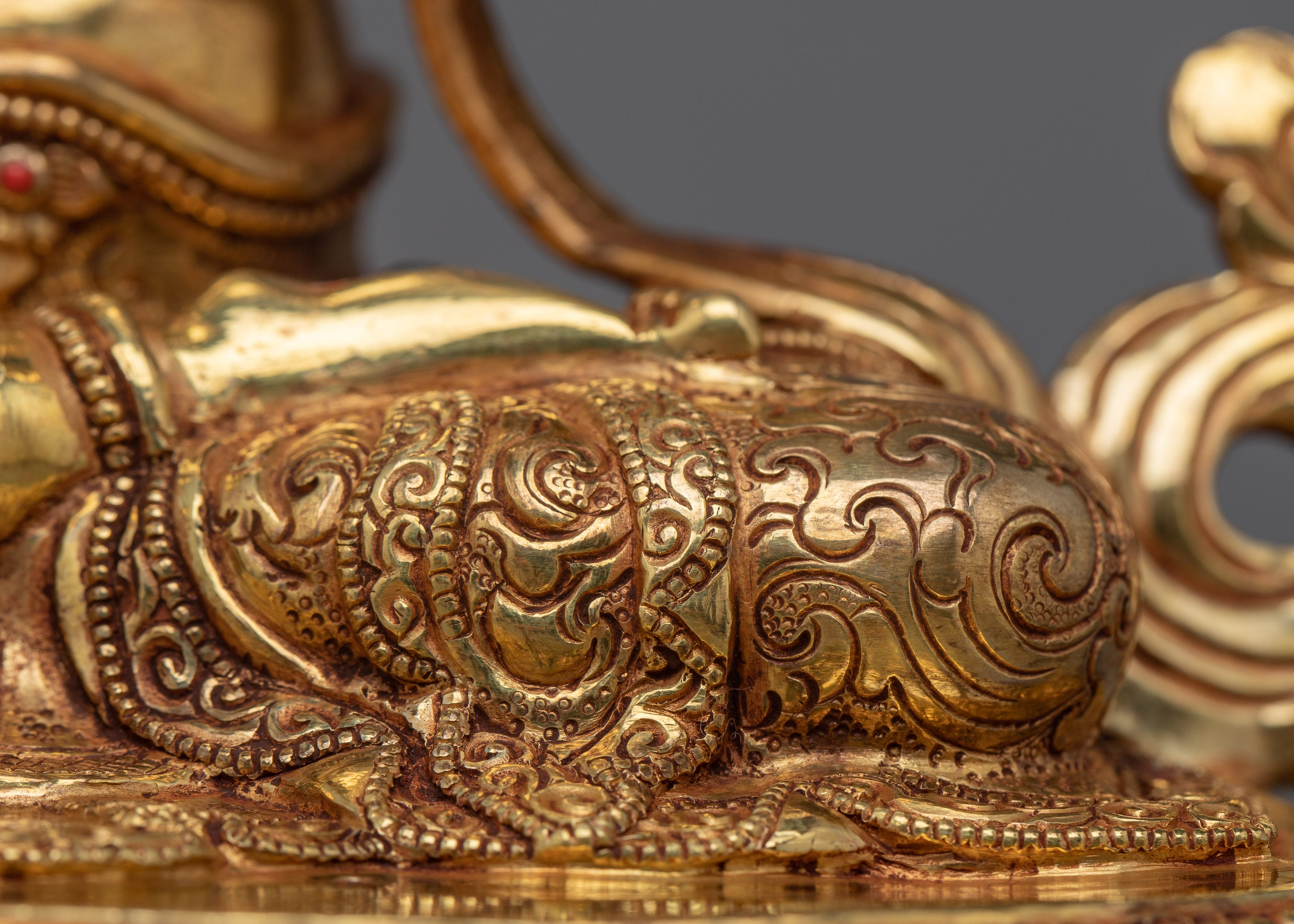 Dukar Prayer Gold Statue | Beautiful Craftmanship of Nepali Artist