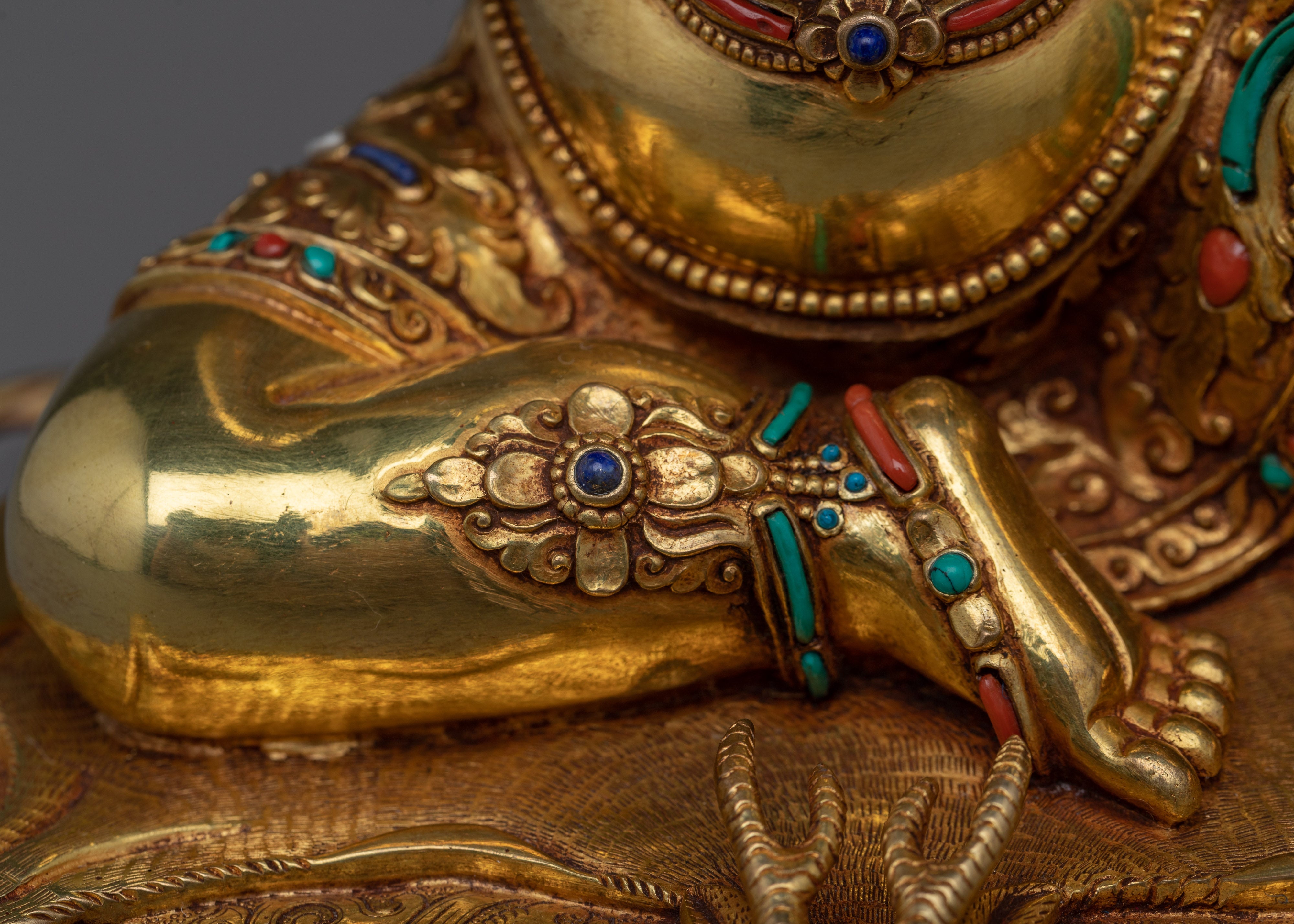 Virupa High Quality Gold Statue | Mahasiddha, The Lord of All Yogis