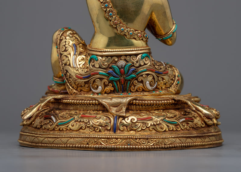 Virupa High Quality Gold Statue | Mahasiddha, The Lord of All Yogis