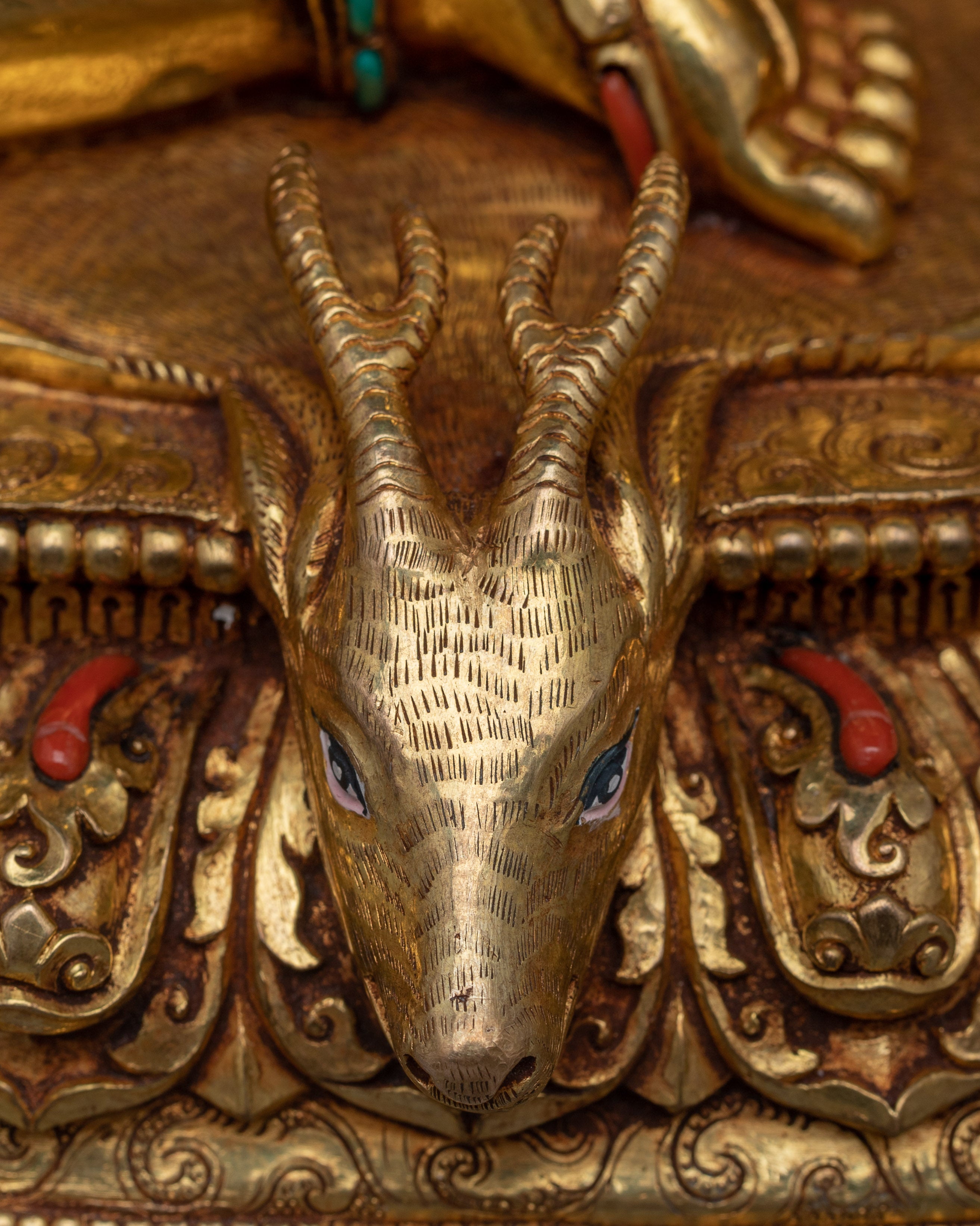 Virupa High Quality Gold Statue | Mahasiddha, The Lord of All Yogis