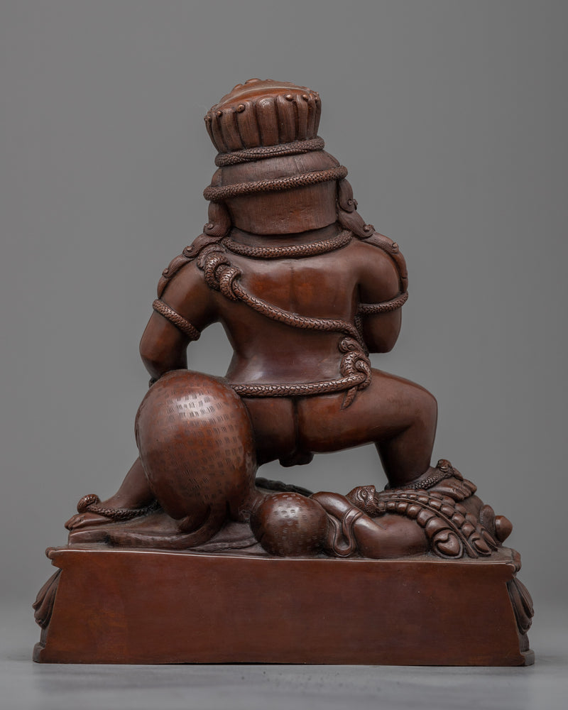 Stunning Nepali Statue of Black Dzambhala | Spiritual and Aesthetic Enhancement