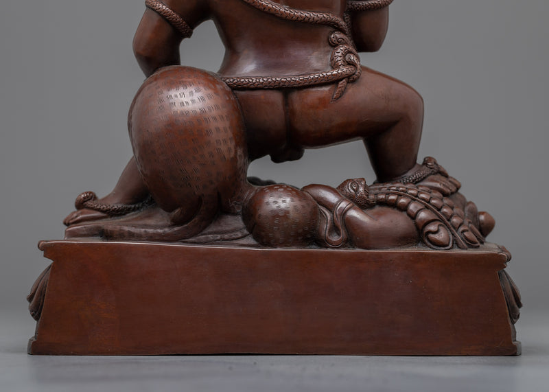 Stunning Nepali Statue of Black Dzambhala | Spiritual and Aesthetic Enhancement