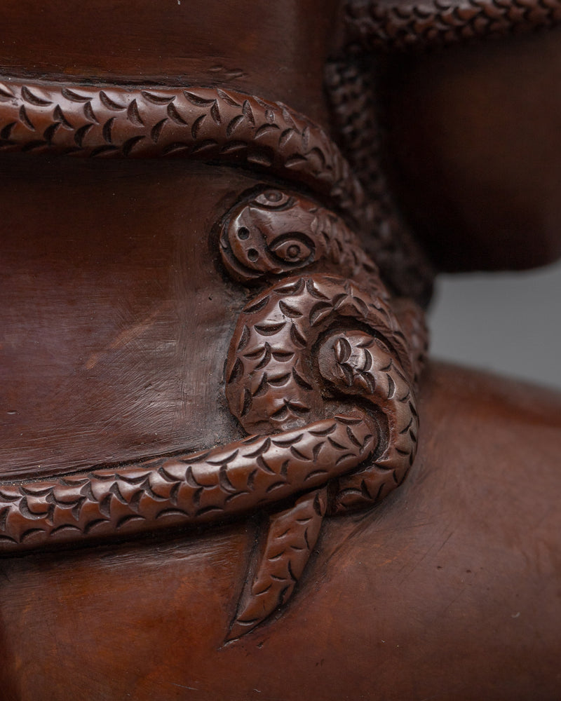 Stunning Nepali Statue of Black Dzambhala | Spiritual and Aesthetic Enhancement