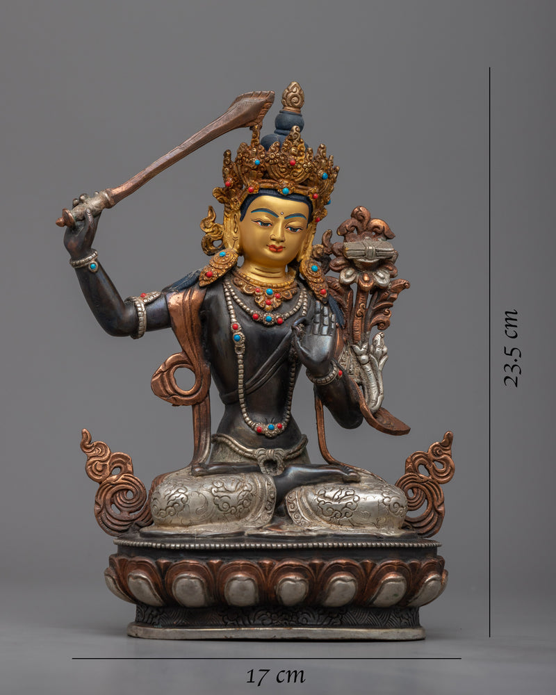 Our Majestic Buddhist Vajrayana Manjushri Statue | Ignite the Flame of Wisdom