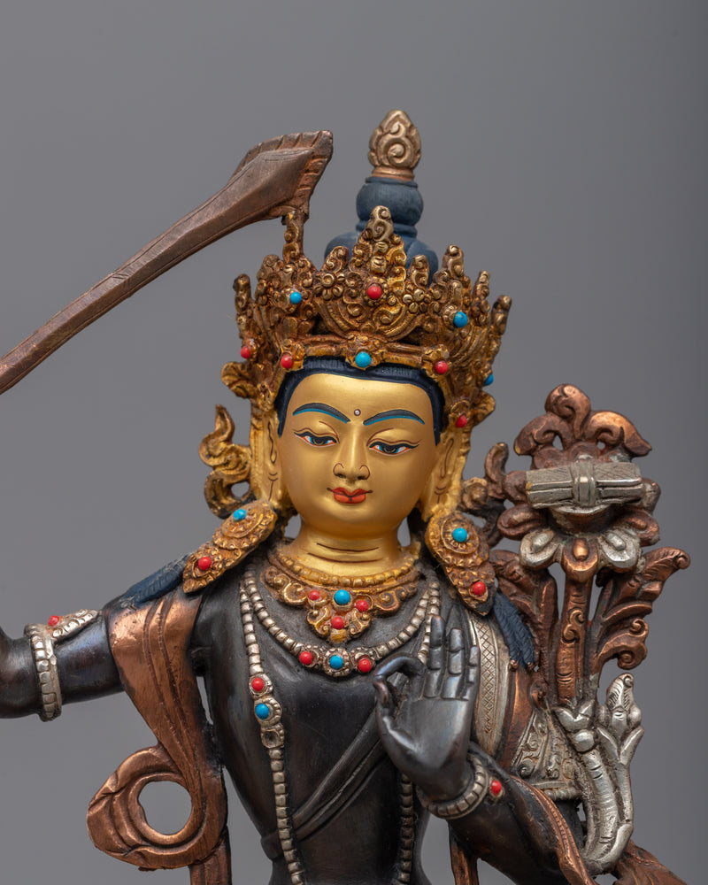 Our Majestic Buddhist Vajrayana Manjushri Statue | Ignite the Flame of Wisdom