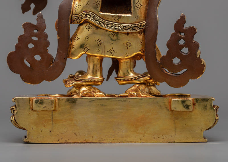 Enrich Your White Mahakala Sadhana | Our Majestic 24k Gold Gilded Statue