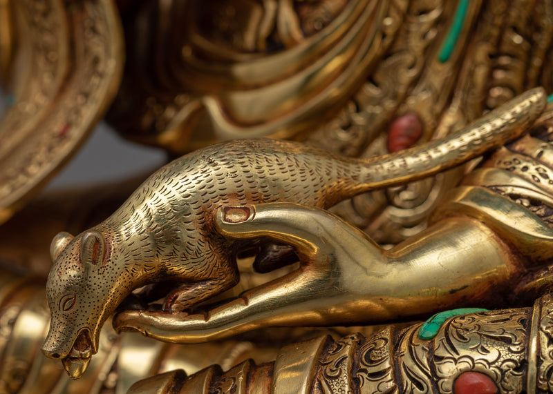 Our Guru Orgyen Norla Buddhist Statue | Himalayan Gold Gilded Art