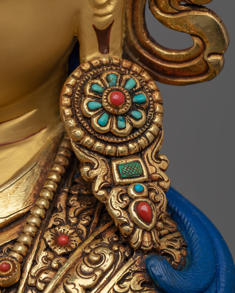 Our Guru Orgyen Norla Buddhist Statue | Himalayan Gold Gilded Art