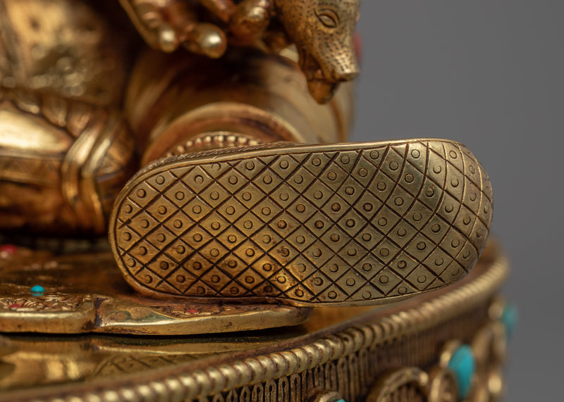 Our Guru Orgyen Norla Buddhist Statue | Himalayan Gold Gilded Art