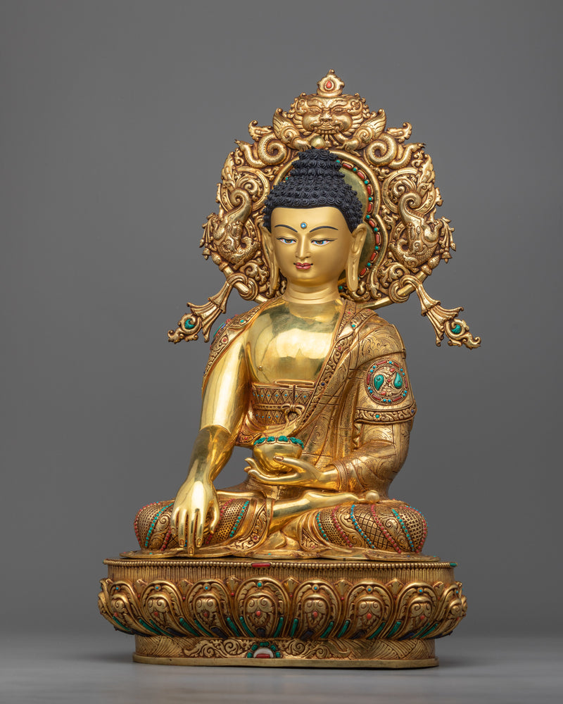 Gautama Buddha Siddhartha | 24k Gold Gilded Statue