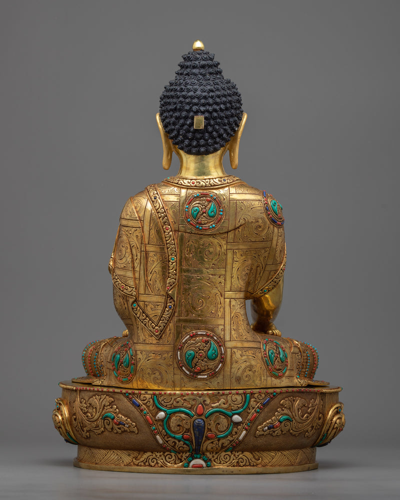 Gautama Buddha Siddhartha | 24k Gold Gilded Statue