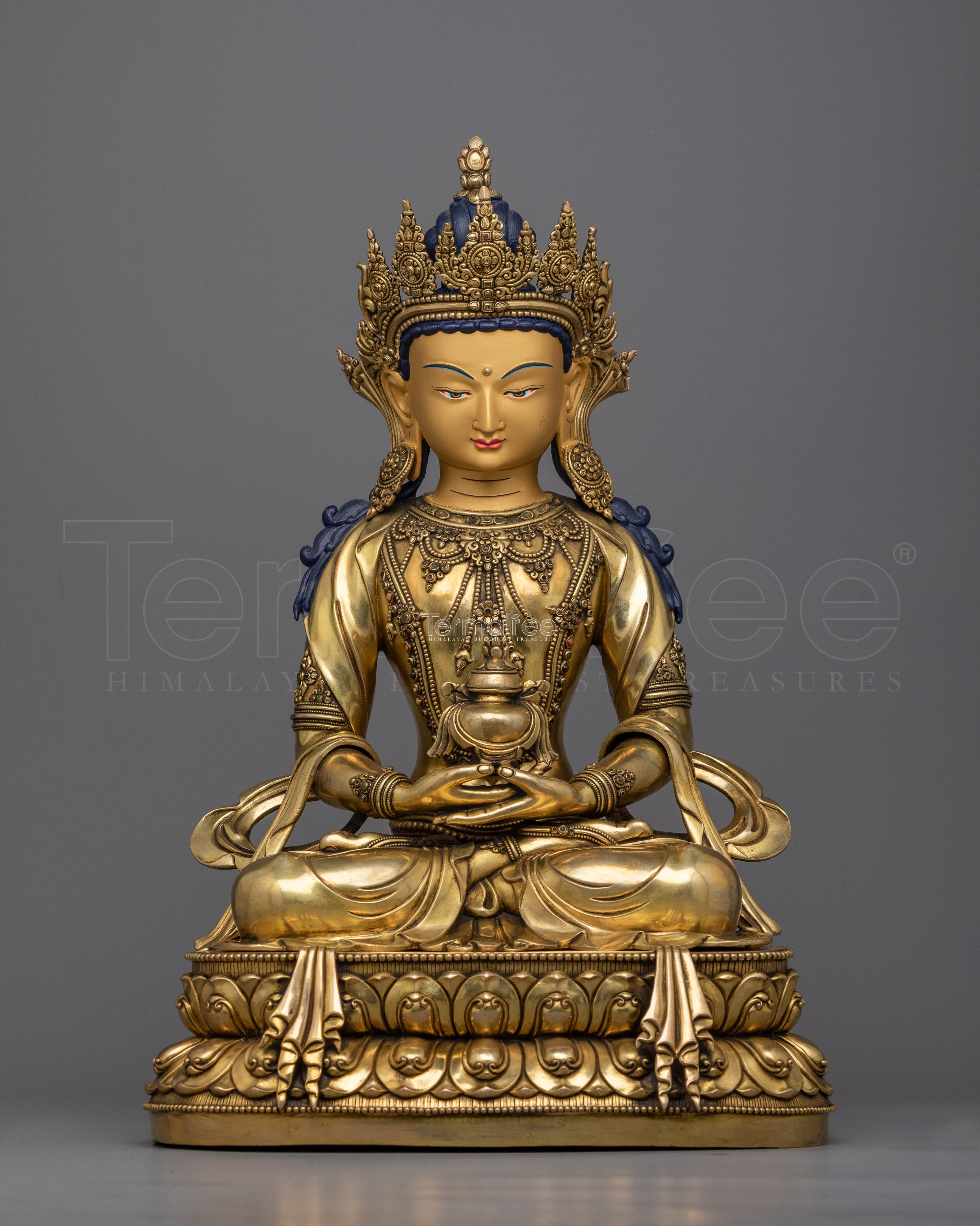 Amitayus Nepali Handicraft Statue | The Deity of Infinite Life in Majestic Craftsmanship