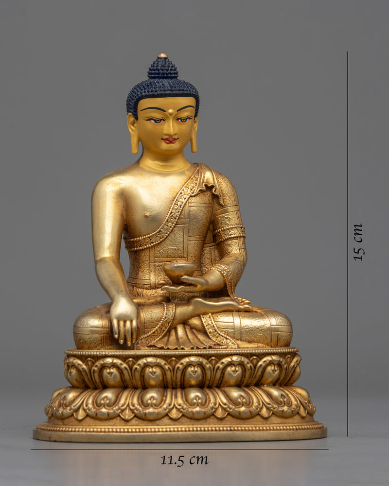 Golden Buddha Statue "Shakyamuni Buddha" | Immerse in Divine Tranquility