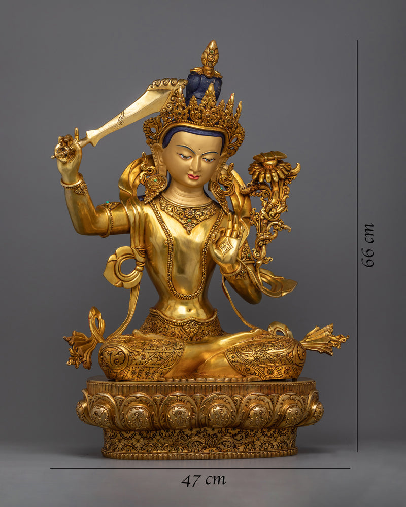 Vajrayana Buddhism Wisdom Deity "Manjushri" | The Beacon of Wisdom