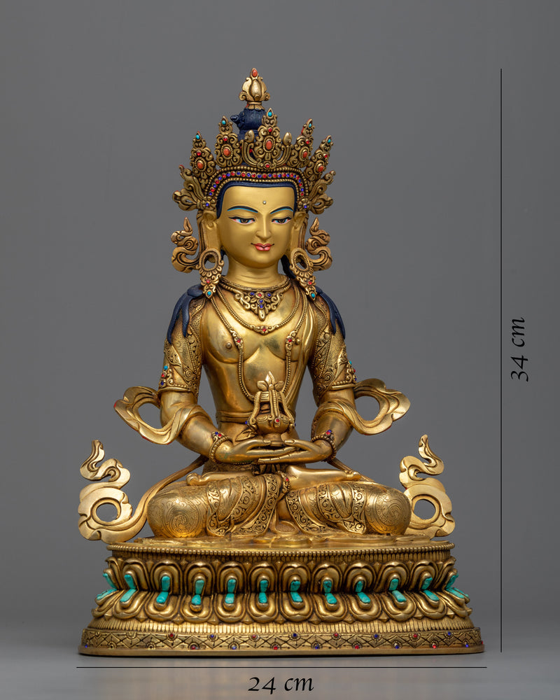 Nepali Handmade Statue of Amitayus | A Symbol of Infinite Life