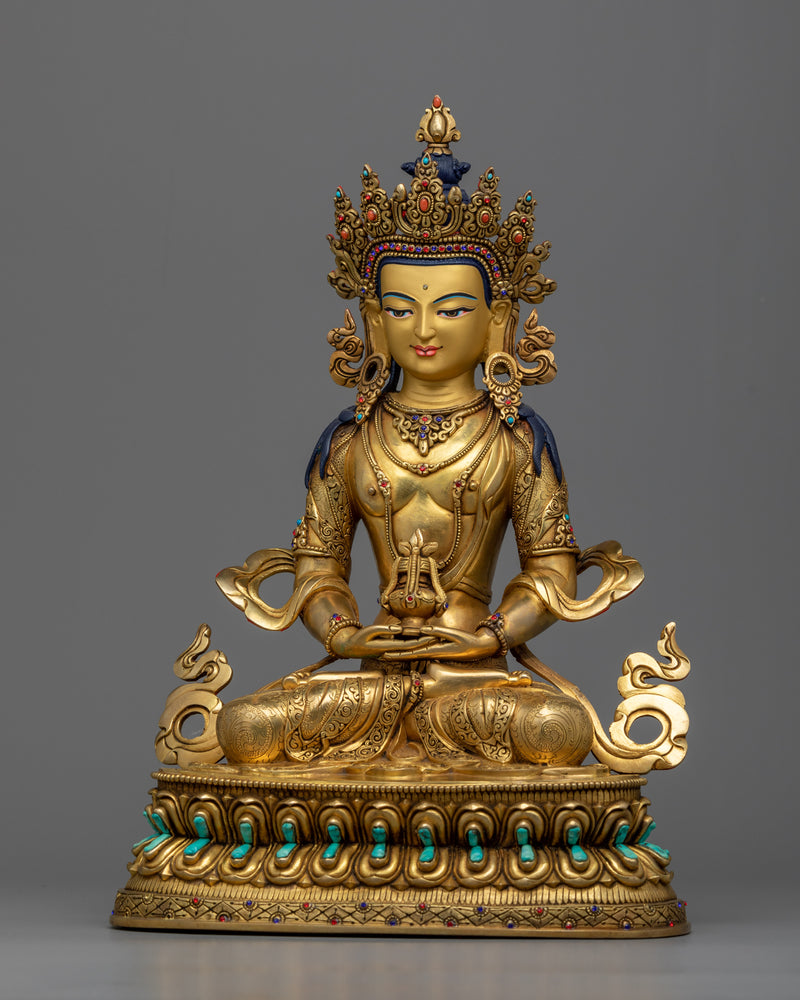 Nepali Handmade Statue of Amitayus | A Symbol of Infinite Life