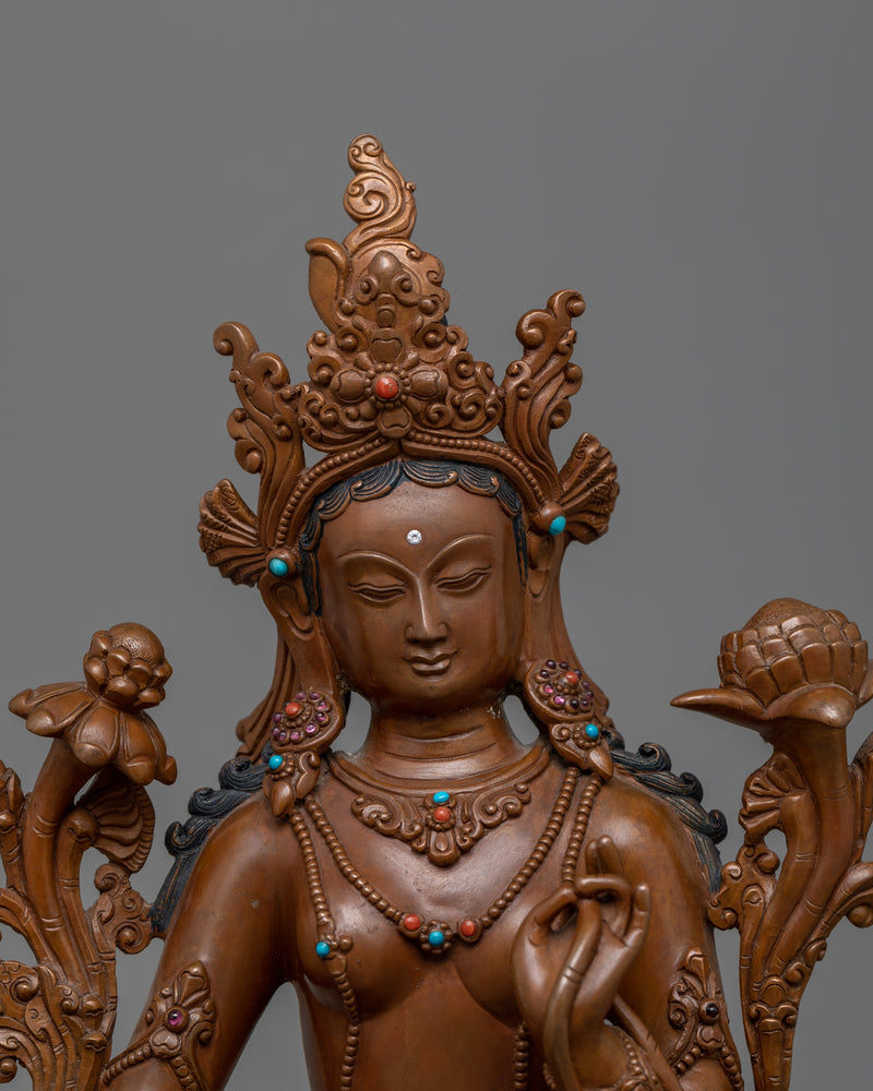 Our Mother Green Tara Statue | A Symbol of Swift Protection