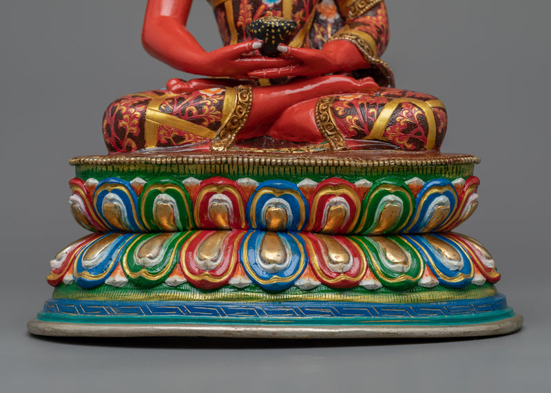 Amitabha Buddha Statue "The Red Buddha" | Exquisite Nepalese Craftsmanship