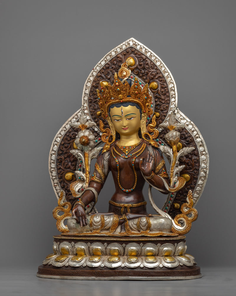 White Tara Goddess of Compassion | Enlighten Your Space with Our Sculpture