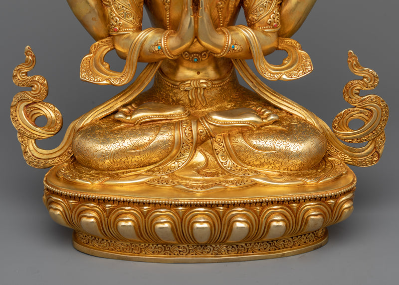 Chenrezig Kwan-Yin Guanyin Buddha Statue | Embrace Compassion with Our Sculpture