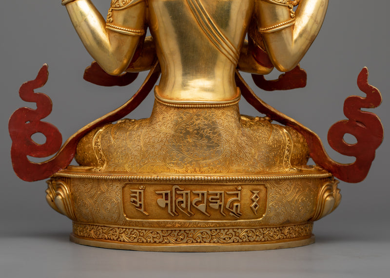 Chenrezig Kwan-Yin Guanyin Buddha Statue | Embrace Compassion with Our Sculpture