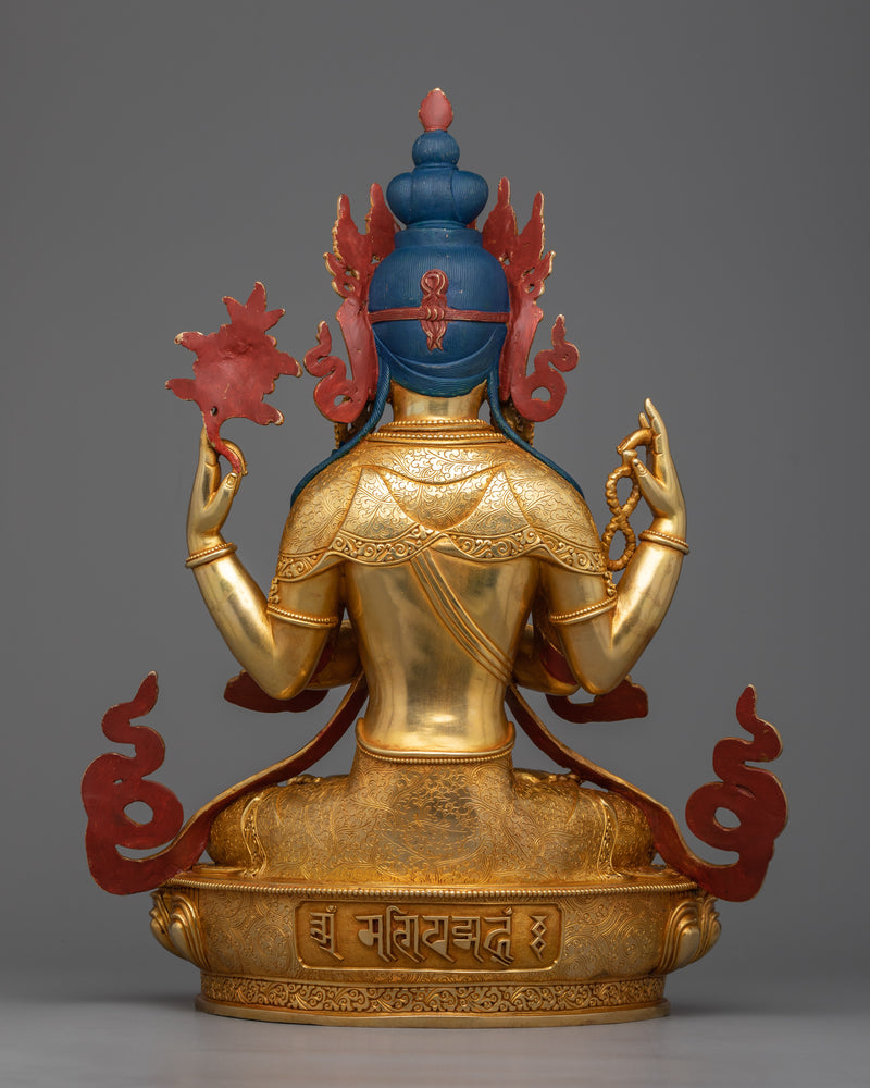 Chenrezig Kwan-Yin Guanyin Buddha Statue | Embrace Compassion with Our Sculpture