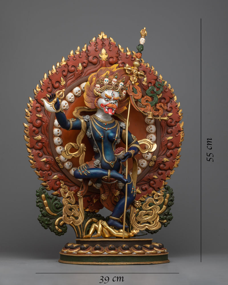 Our Simhamukha Dakini Statue | Traditionally Handcrafted Sculpture