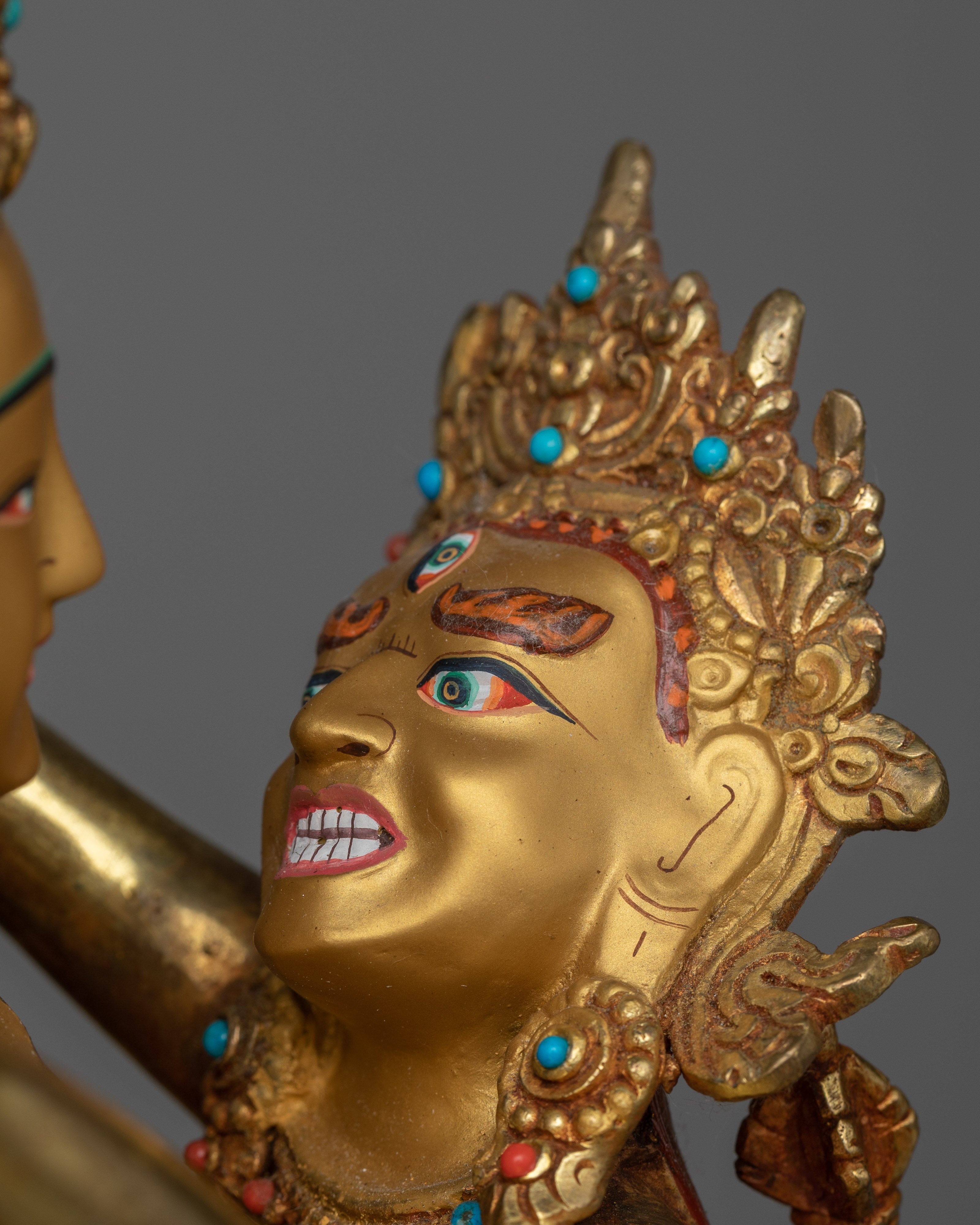 Exquisite Vajrasattva with Consort Statue | Embrace Unity with our Sculpture
