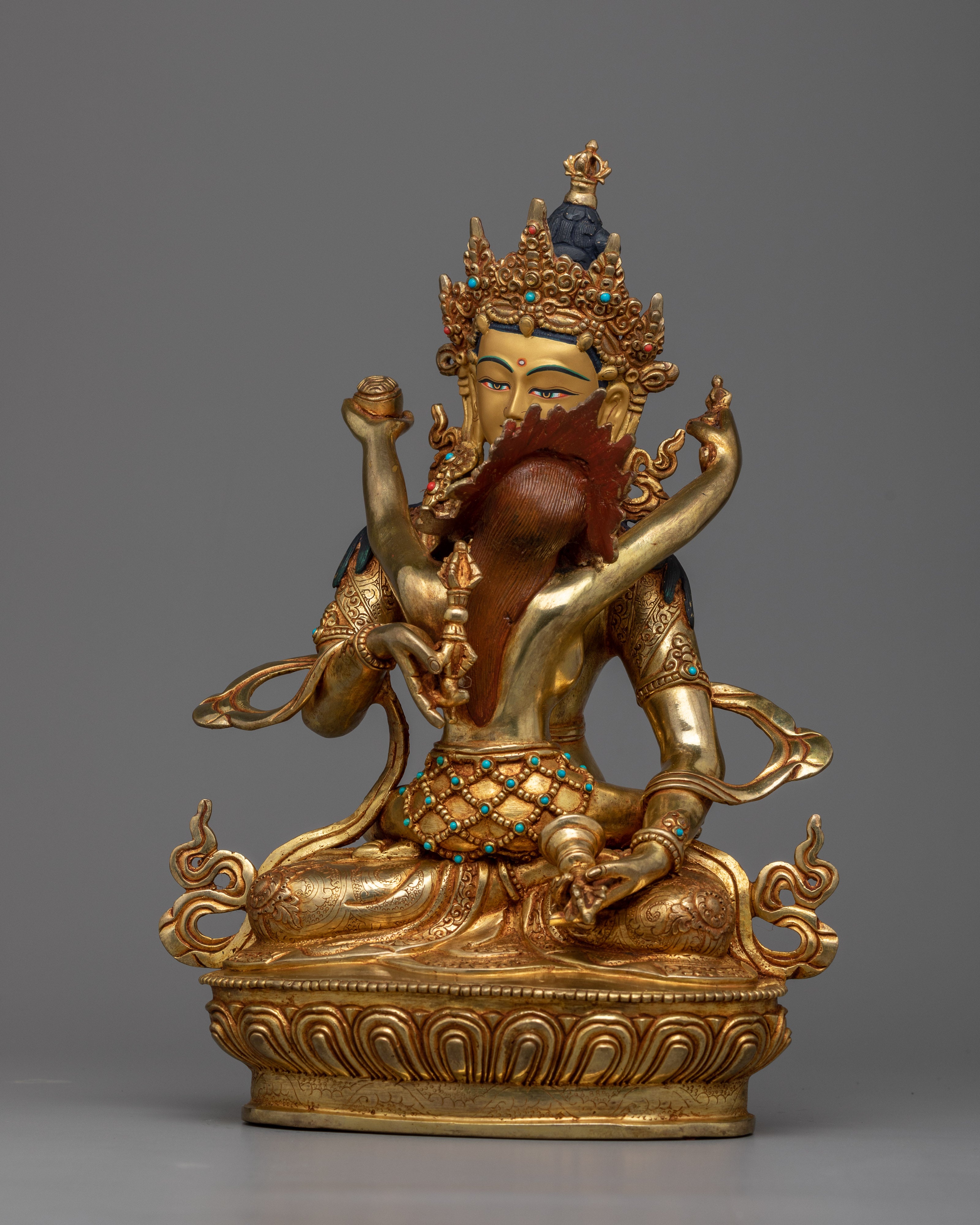 Exquisite Vajrasattva with Consort Statue | Embrace Unity with our Sculpture