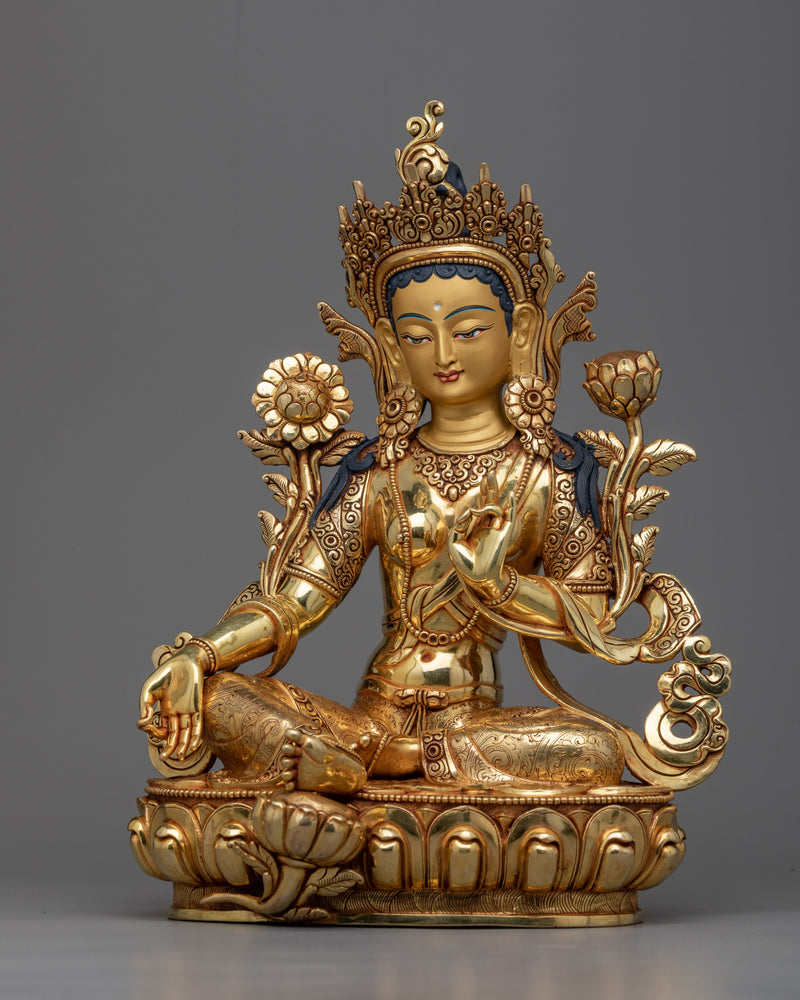Green Tara Statue Outdoor Space Decor | Enrich Your Outdoor Space with our Majestic Art