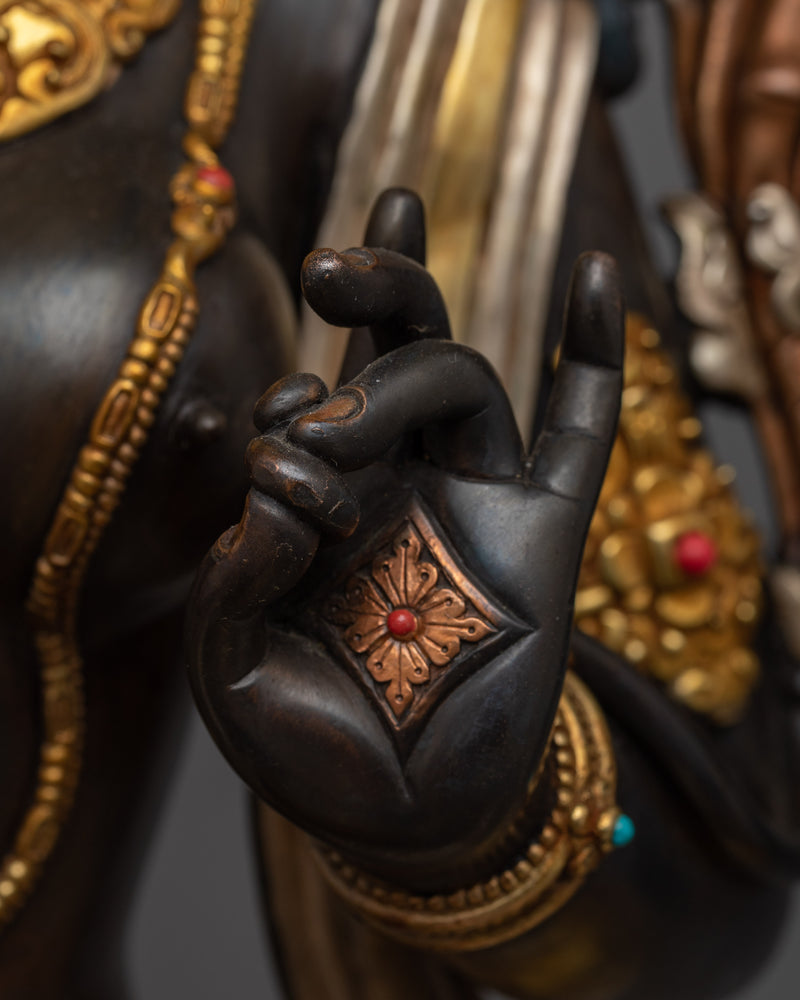 Majestic Statue of Green Tara | Embrace Spiritual Harmony