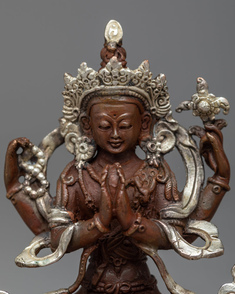 4 Arm Chenrezig Practice Statue | Welcome Unending Compassion