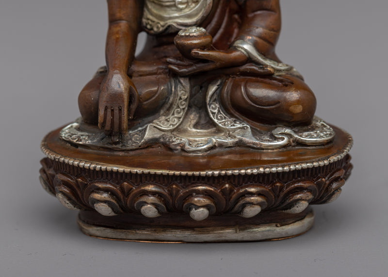 Invoke Peace with Our Portable Shakyamuni Buddha Copper Statue | Machine Made Figurine